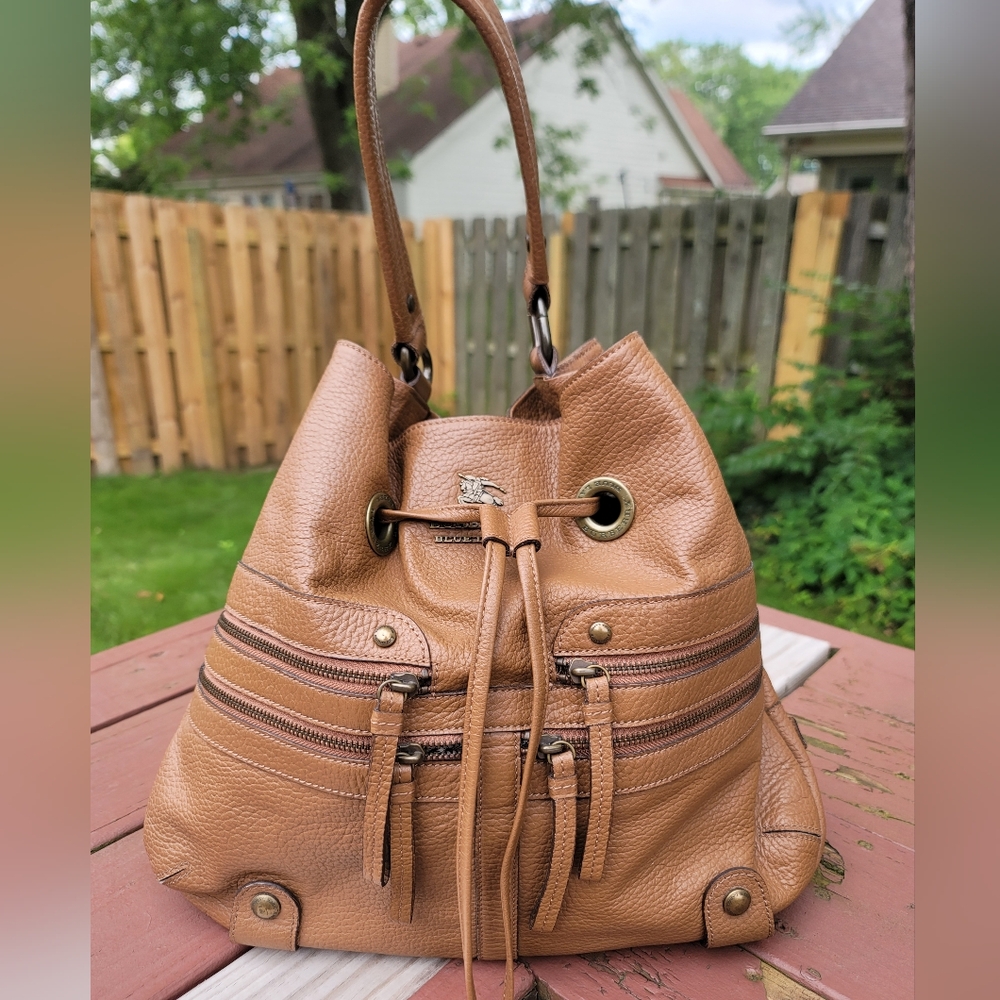 Burberry Leather Shoulder Bag , Blue Label